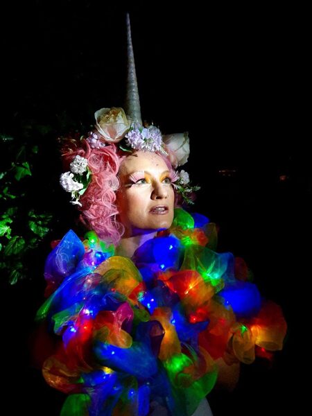 LED Rainbow Boa- Burlesque Fairy festival
